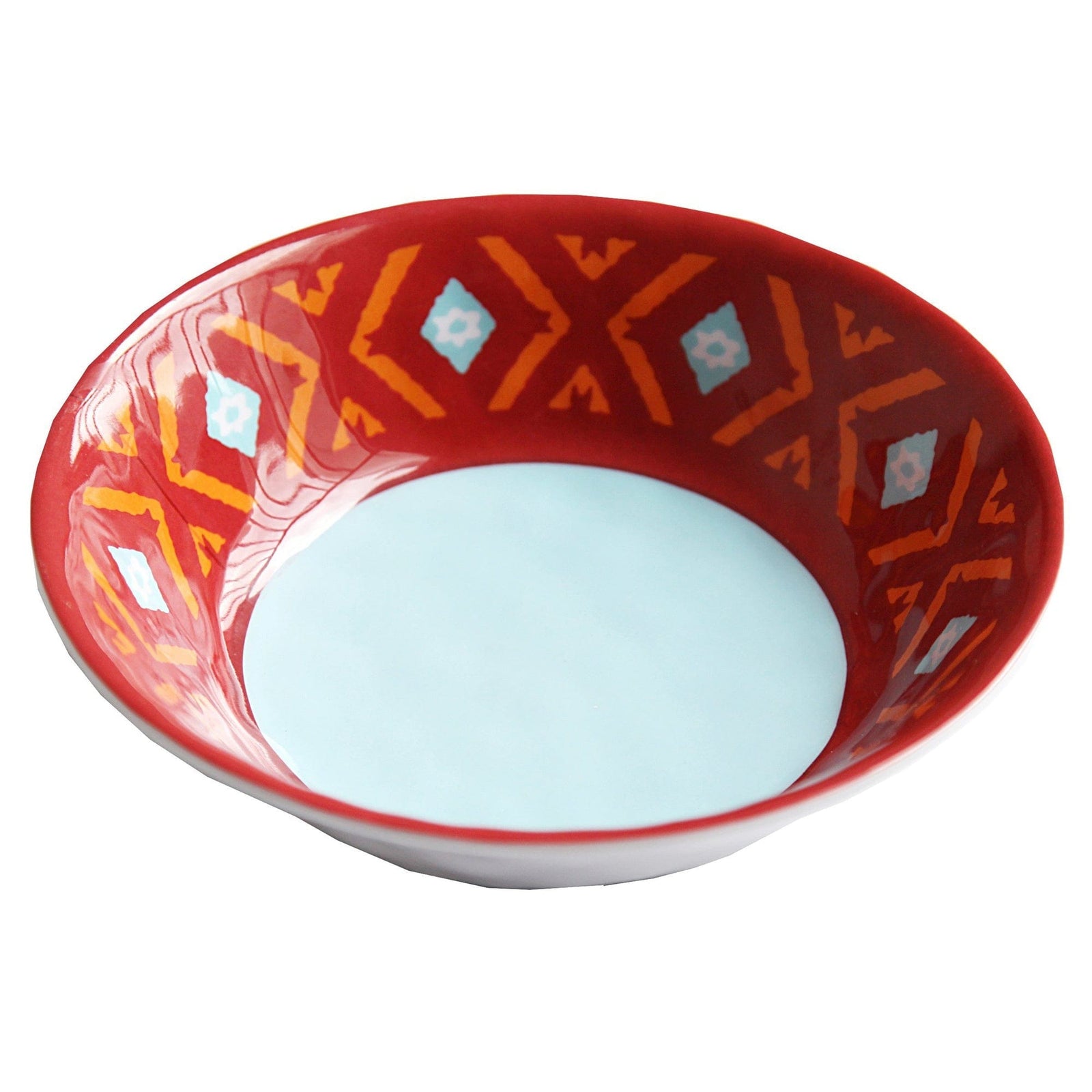 Southwest Motif 4-PC Melamine Dinner Bowl Set Dinner Bowl