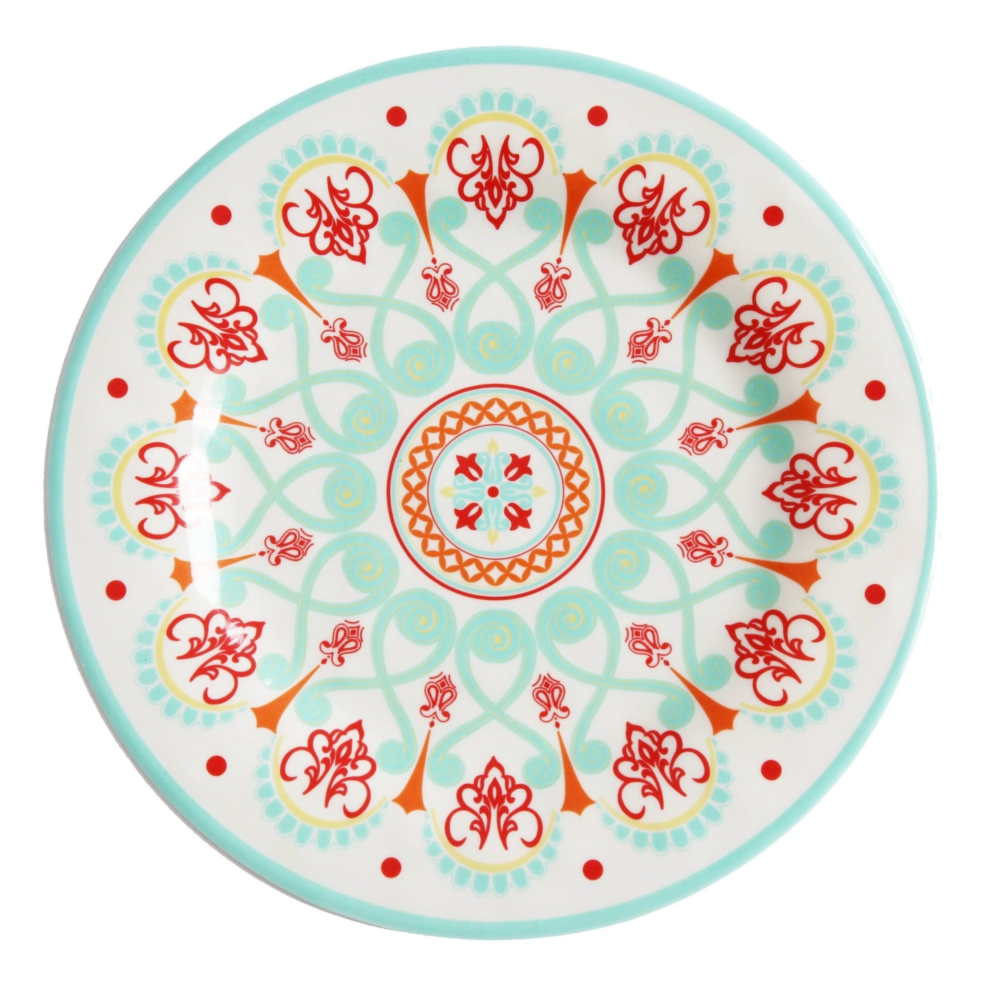 Western Motif 4-PC Melamine Dinner Plate Set Dinner Plate