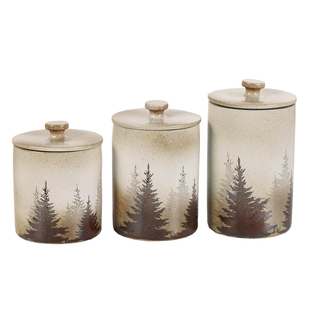 Clearwater Pines 19 PC Dinnerware and Canister Set Dinnerware Set