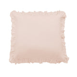 Lily Washed Linen Ruffled Euro Sham Blush Euro Sham