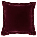 Stella Faux Silk Velvet Flanged Euro Sham Euro Sham