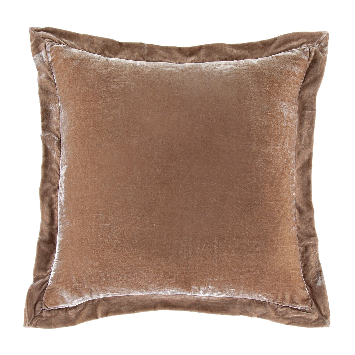 Stella Faux Silk Velvet Flanged Euro Sham Euro Sham