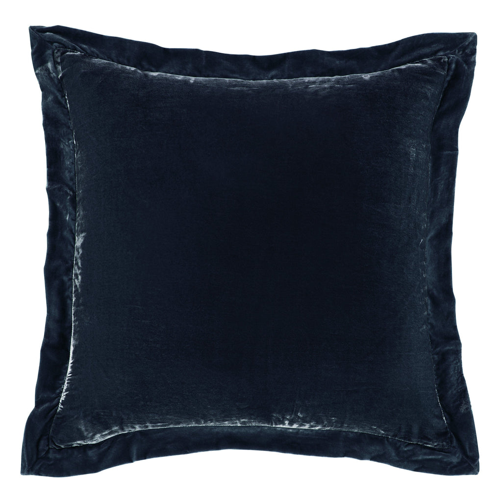 Stella Faux Silk Velvet Flanged Euro Sham Euro Sham