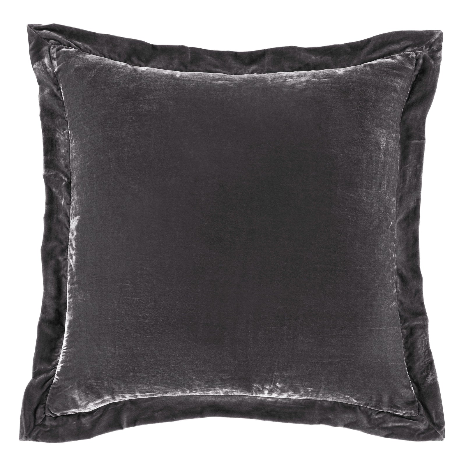 Stella Faux Silk Velvet Flanged Euro Sham Euro Sham