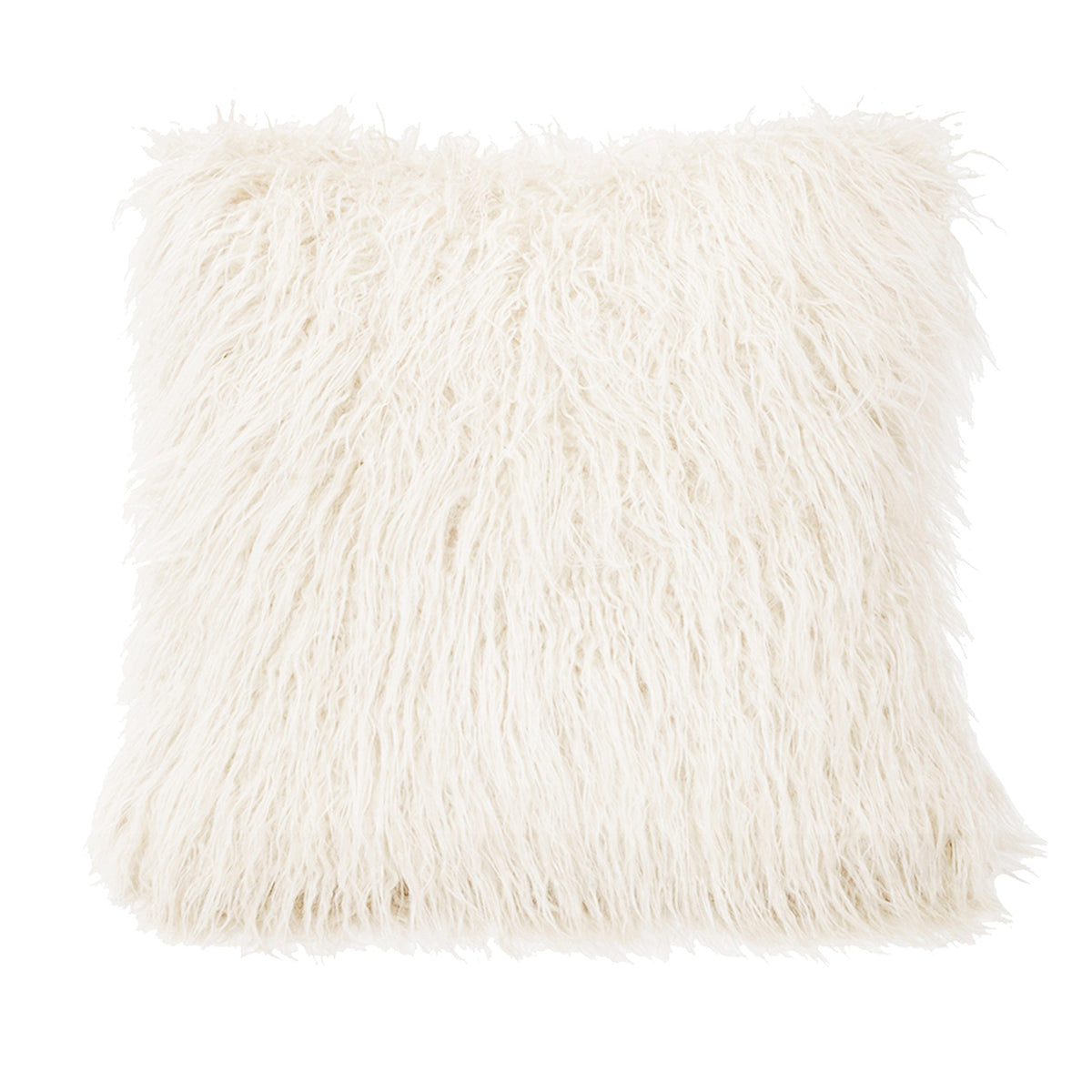 White fur euro sham sale