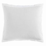 Waffle Weave Euro Sham White Euro Sham