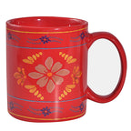 Red Bonita Mug and Coaster 8 PC Set Kitchen Lifestyle