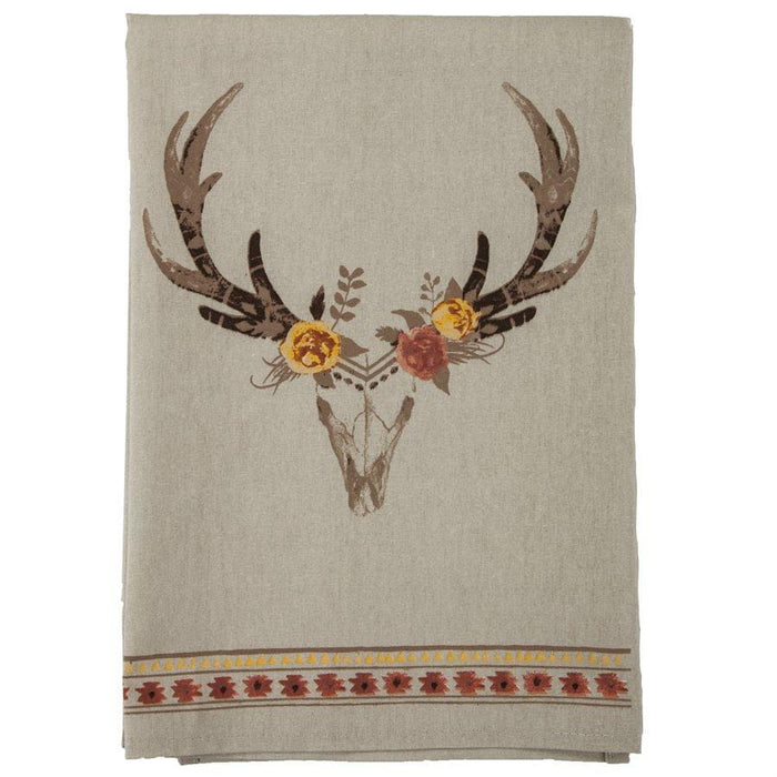 Desert Skull Bohemian Tea Towel Kitchen Towel