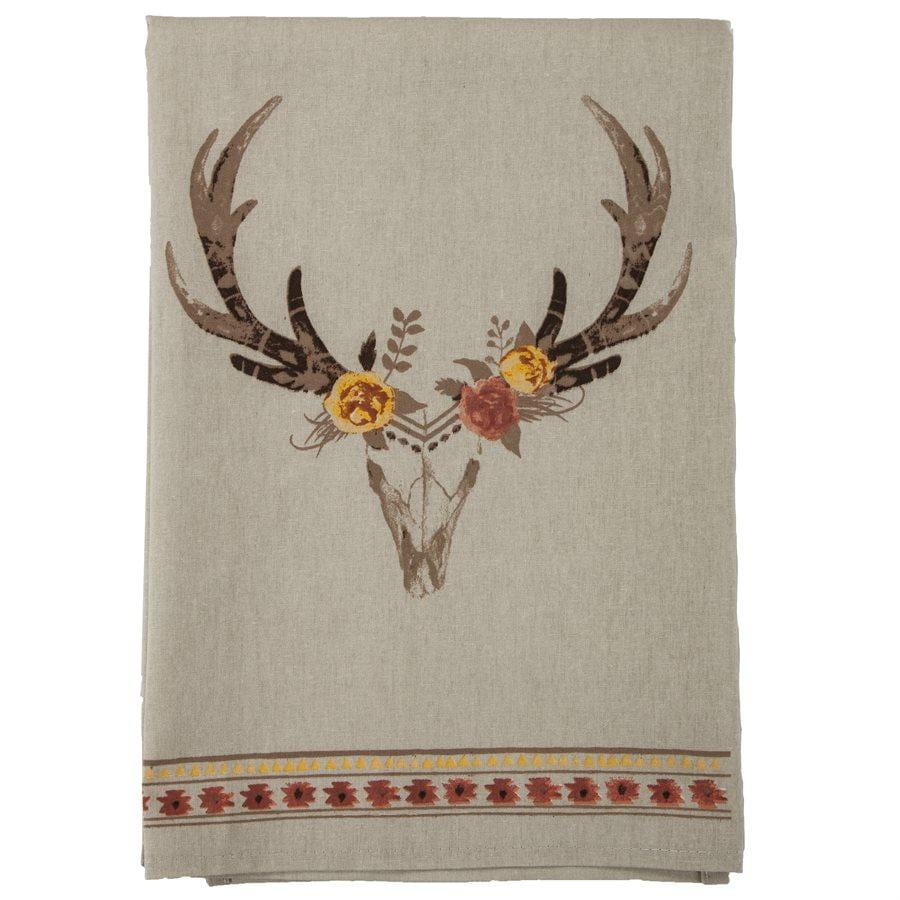 Desert Skull Bohemian Tea Towel Kitchen Towel