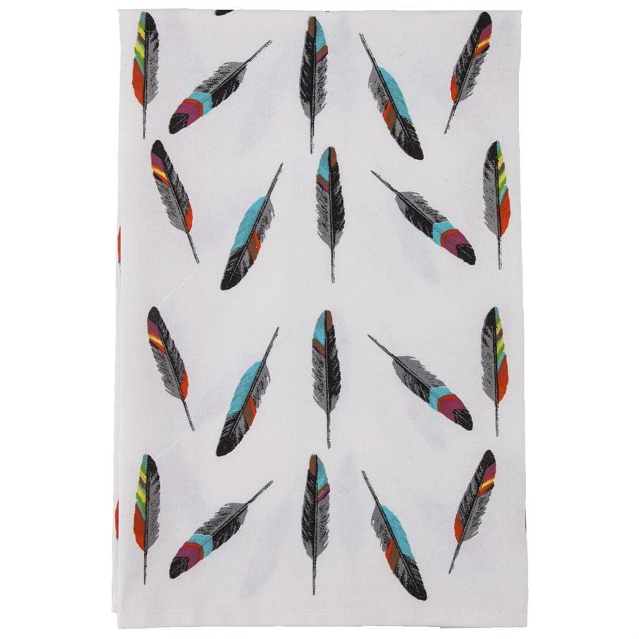 Tossed Feather Southwestern Tea Towel Kitchen Towel