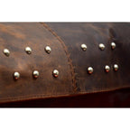Aztec Genuine Leather & Hide Throw Pillow, 20x20 Leather Pillow