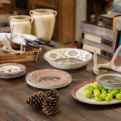 Fourteen-piece melamine dinnerware set