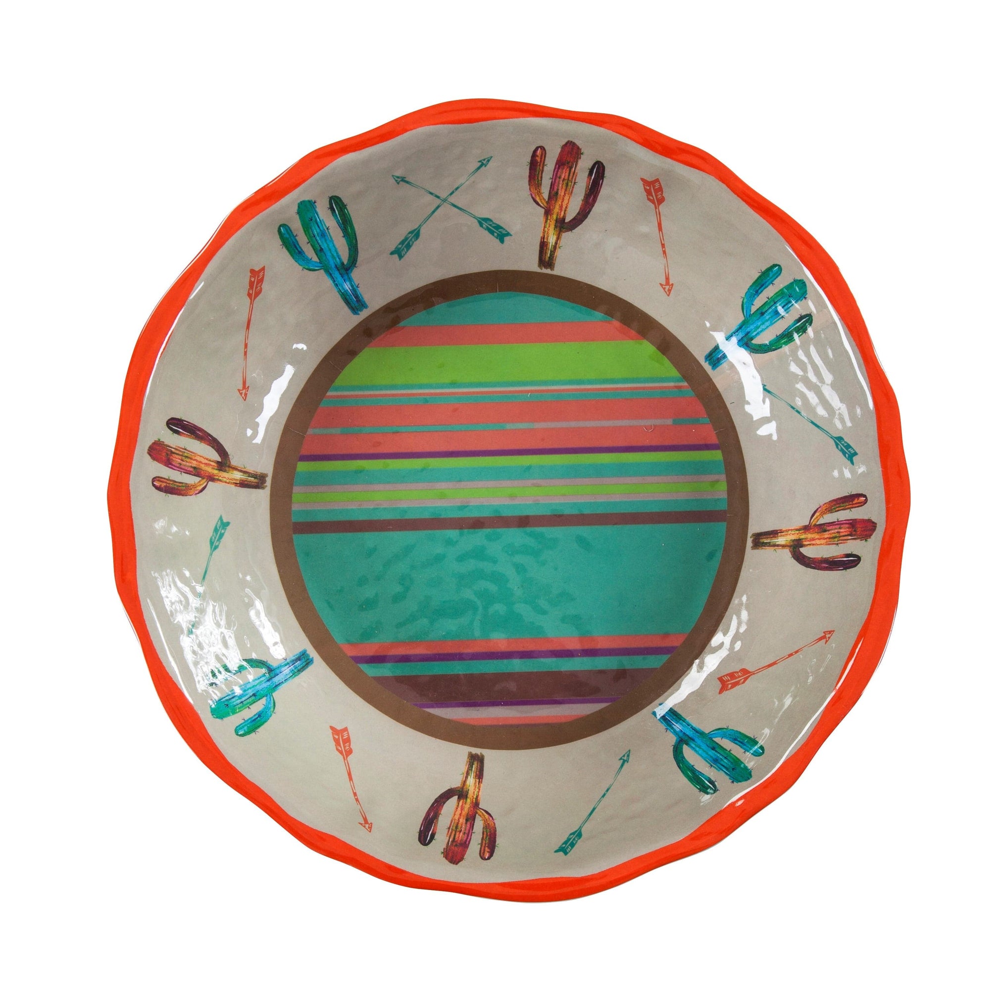 Cactus 14PC Melamine Dinnerware Set Melamine Dinnerware