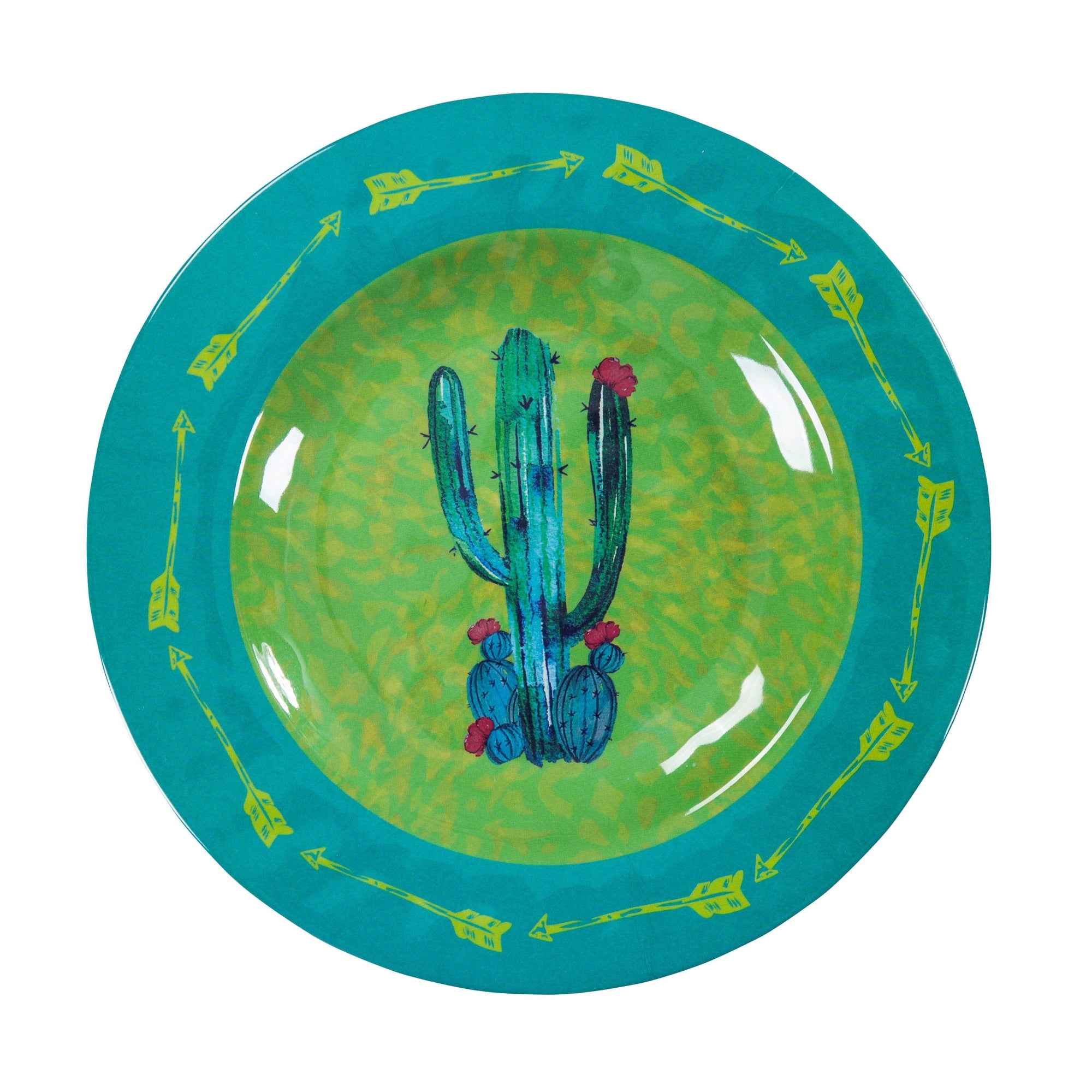 Cactus 14PC Melamine Dinnerware Set Melamine Dinnerware