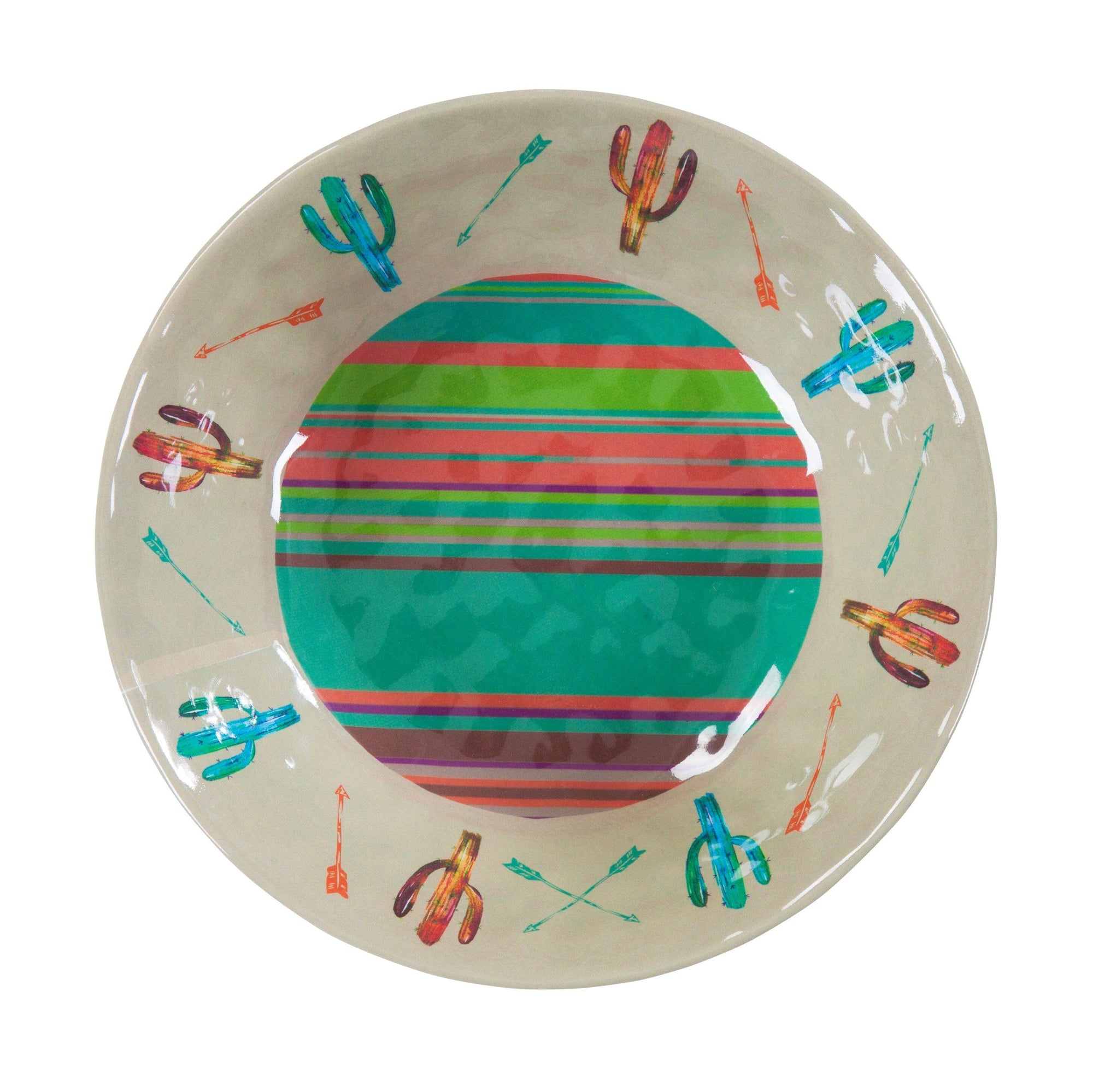 Cactus 14PC Melamine Dinnerware Set Melamine Dinnerware