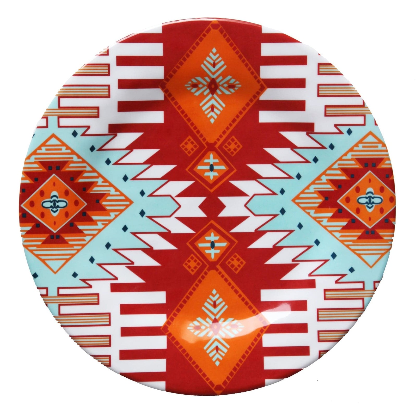 Southwest Motif 14-PC Melamine Dinnerware Set Melamine Dinnerware