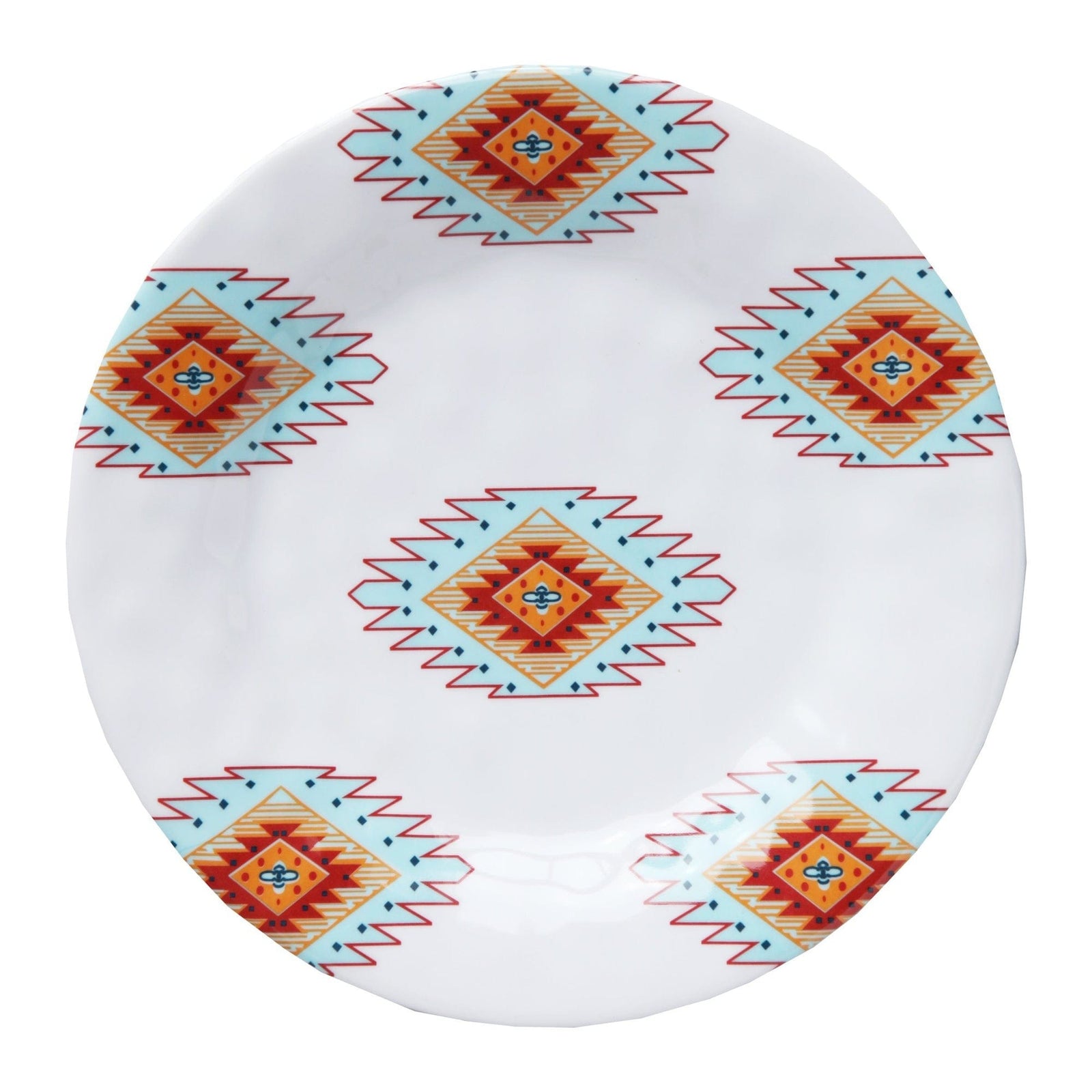 Southwest Motif 14-PC Melamine Dinnerware Set Melamine Dinnerware