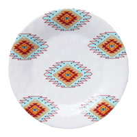 Southwest Motif 14-PC Melamine Dinnerware Set Melamine Dinnerware