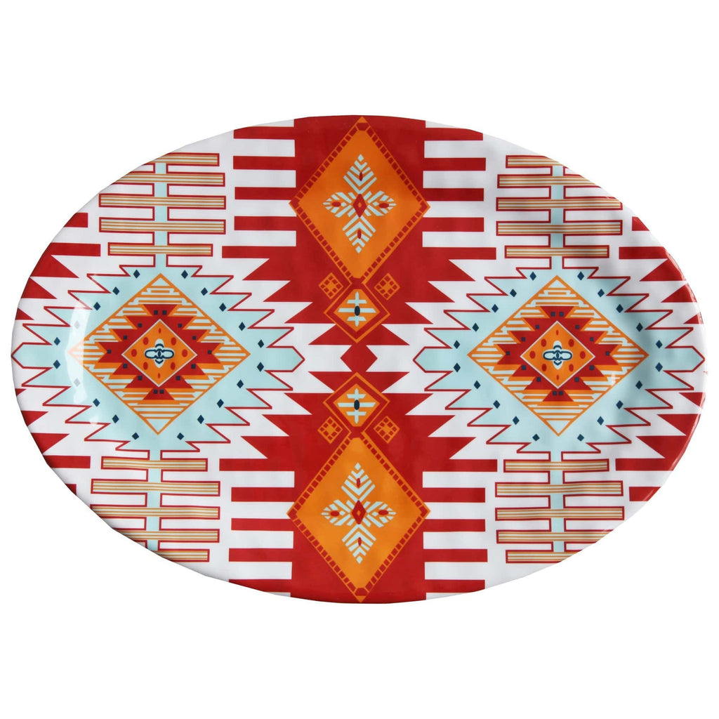 Southwest Motif 14-PC Melamine Dinnerware Set Melamine Dinnerware