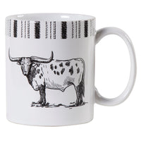 Ranch Life Longhorn Mugs, Set of 4 Mug