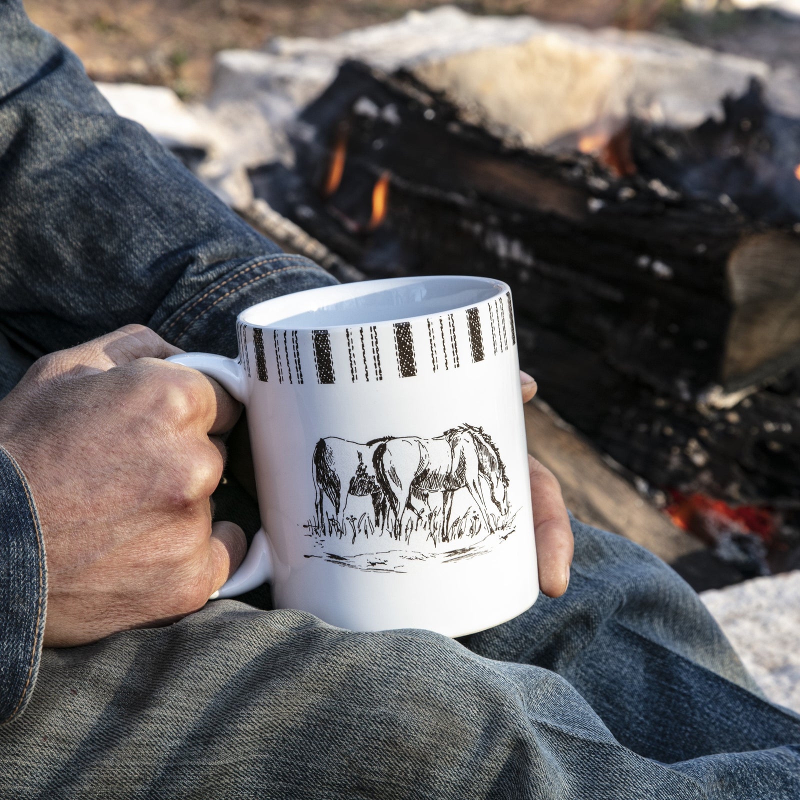Ranch Life Remuda Mugs, Set of 4 Mug