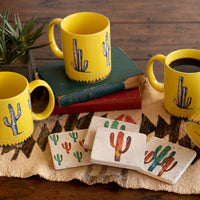 Saguaro Cactus Border 4-PC Coffee Mug Set Mug