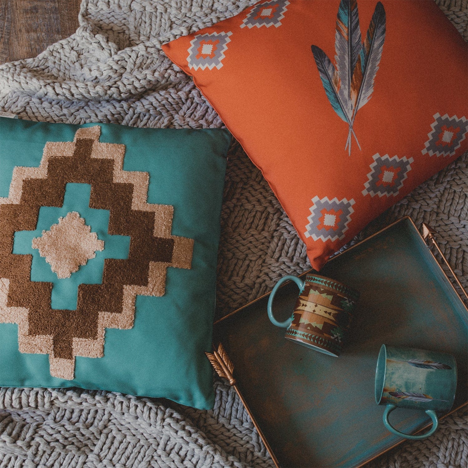 Feather Indoor/Outdoor Pillow Outdoor Pillow