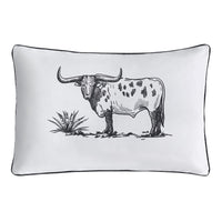 Ranch Life Steer Indoor/Outdoor Pillow Outdoor Pillow