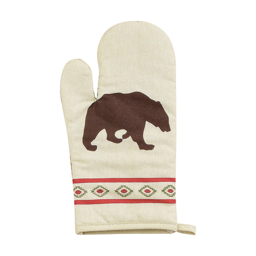 Aztec Bear Printed Oven Mitt Oven Mitt