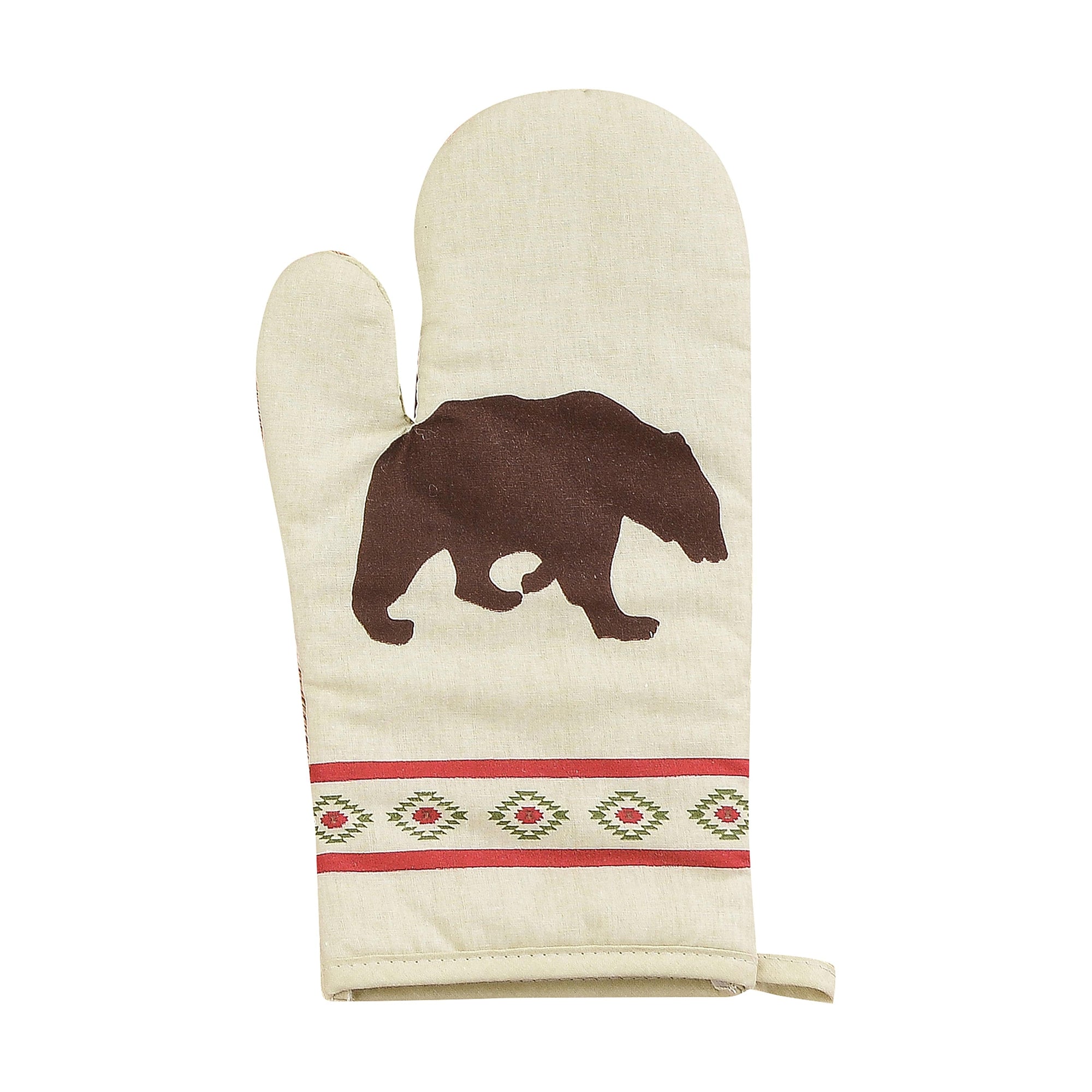 Aztec Bear Printed Oven Mitt