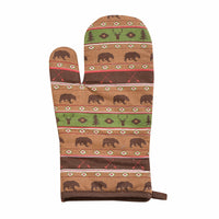Aztec Multi Animal Printed Oven Mitt Oven Mitt