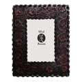Laced Edge/Tooled Faux Leather Picture Frame, 4" x 6" 4" x 6'' Picture Frame