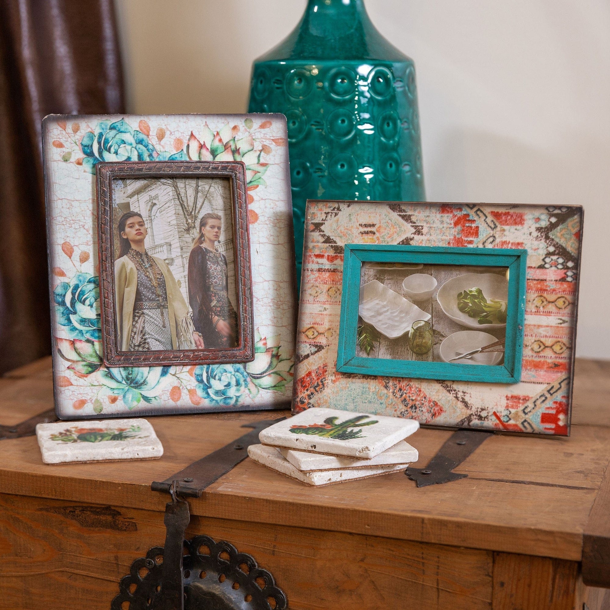 Aztec Tapestry Picture Frame, 4x6 Picture Frame