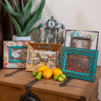 Gold Picture Frame w/ Arrows, 5x7 Picture Frame