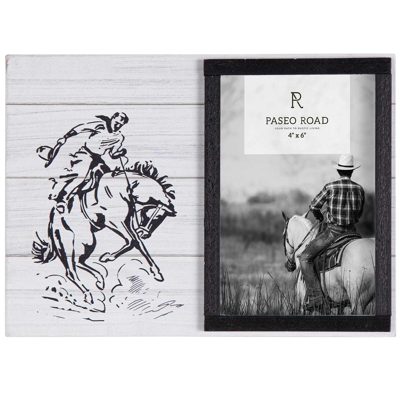 Ranch Life Bronc Rider Picture Frame, 4x6 Picture Frame