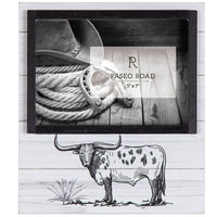 Ranch Life  Steer Picture Frame, 5x7 Picture Frame