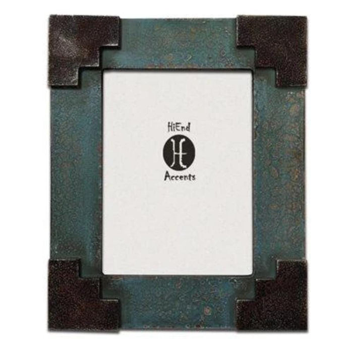 Santa Fe Corner Southwest Picture Frame, 6x8 Turquoise Picture Frame