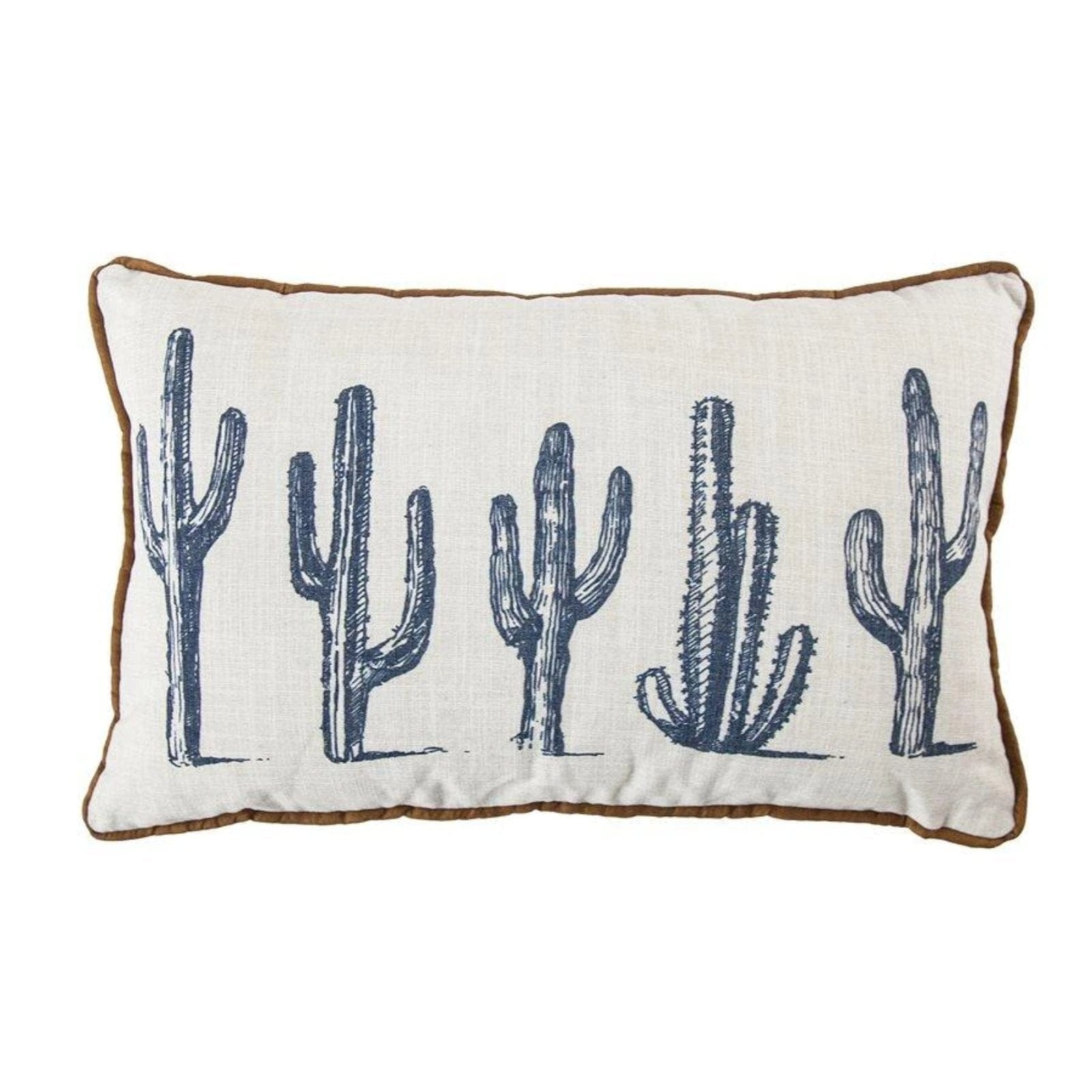 5 Cactus Linen Lumbar Pillow, 16x26 Pillow