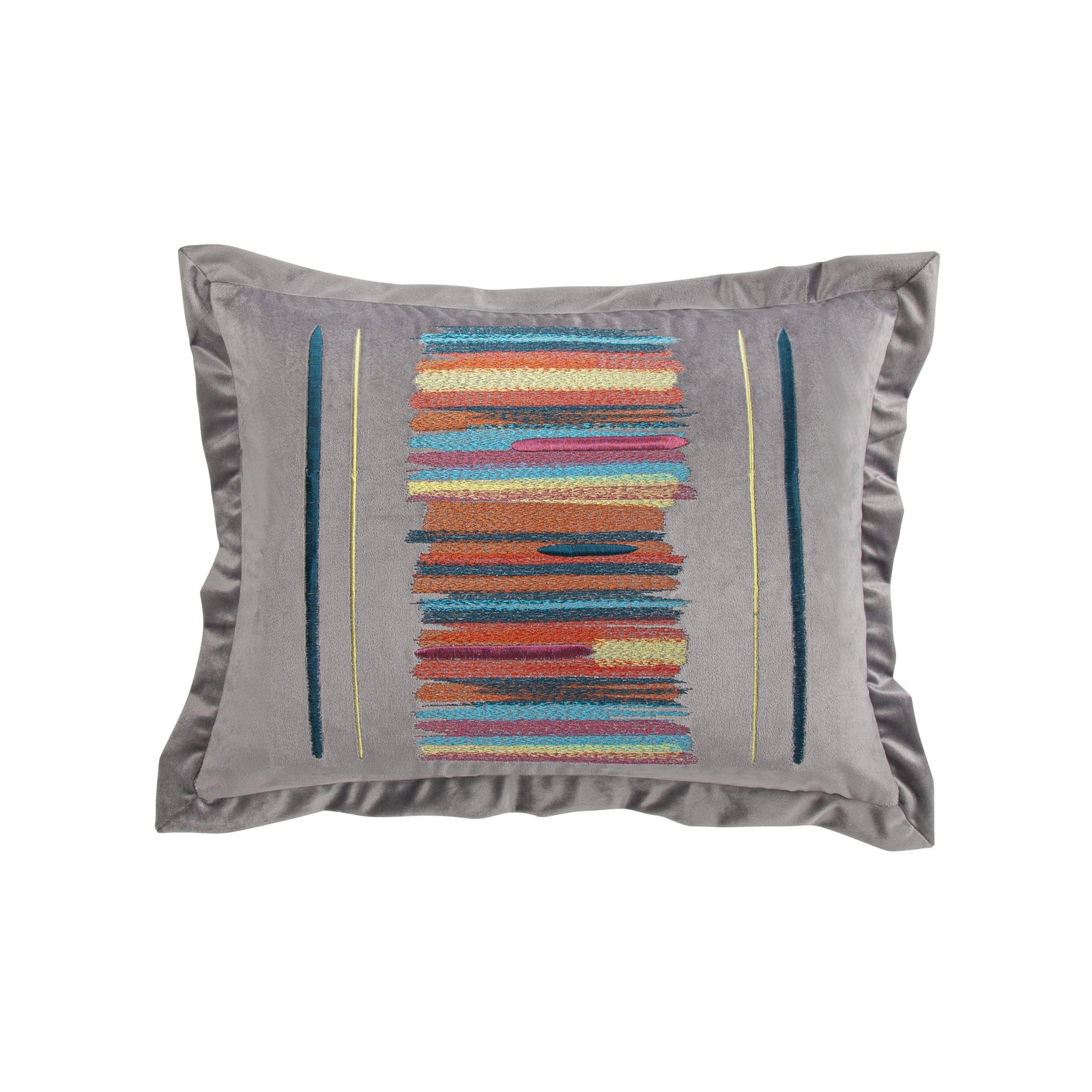 Abbie Embroidery Kidney Pillow Pillow