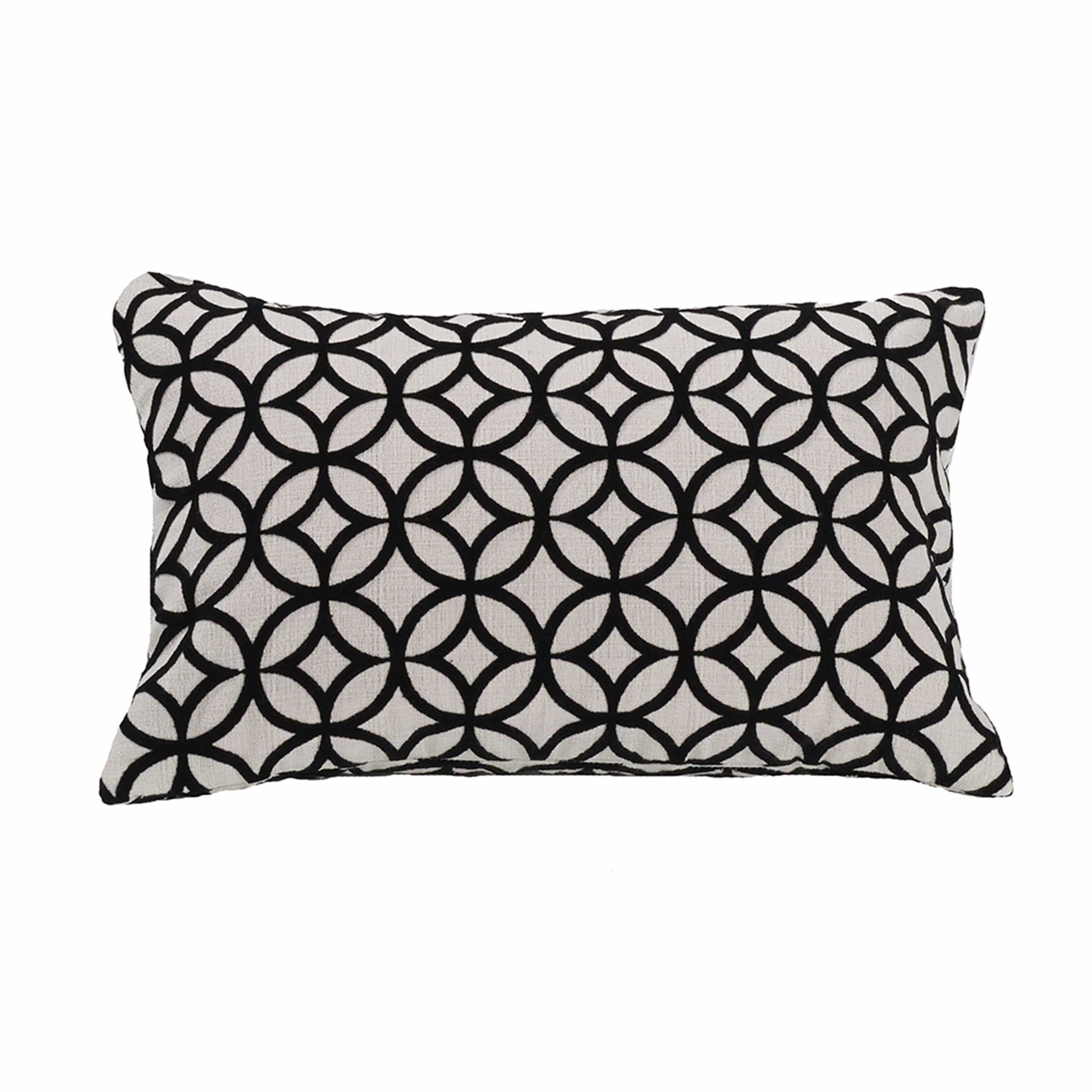 Augusta Cut Velvet Lumbar Pillow, 10x16 Pillow