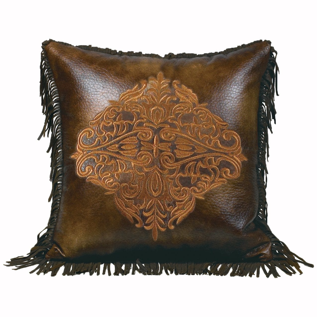 Austin Golden Medallion Throw Pillow Pillow