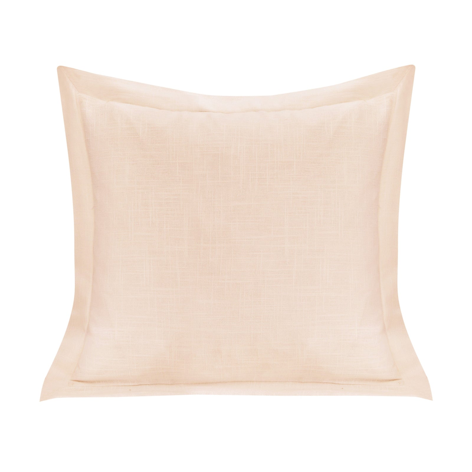 Single Flanged Washed Linen Pillow Blush Pillow