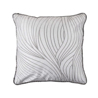 Celeste Wave Reversible Soft Velvet Throw Pillow, 18x18 Pillow