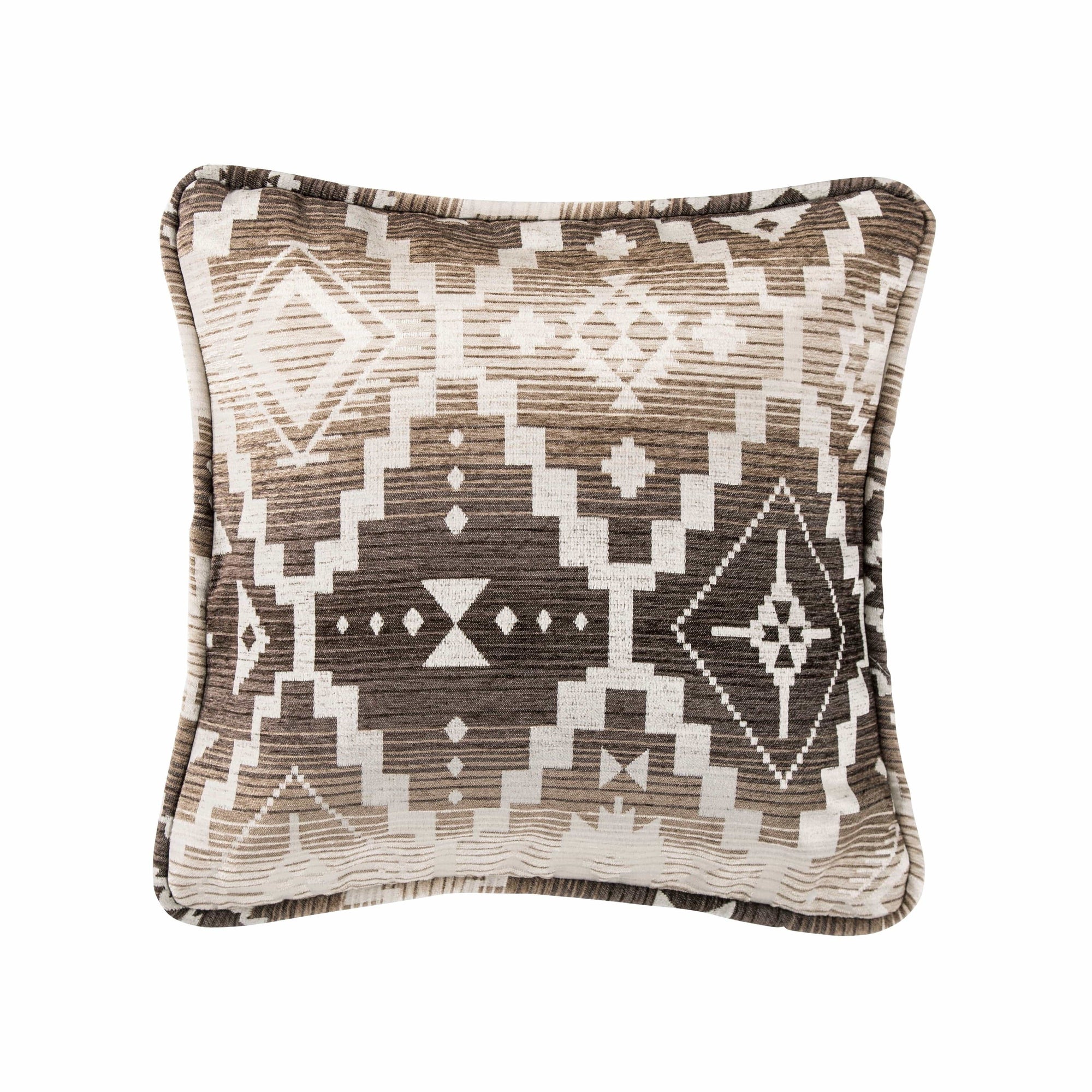 Chalet Square Aztec Throw Pillow, 18x18 Pillow