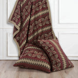 Fair Isle Knit Body Pillow, 21x35 Pillow