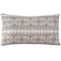 Fair Isle Knit Body Pillow, Taupe 21x35 Pillow