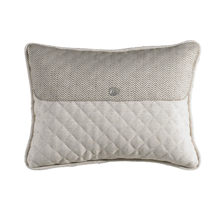 Fairfield Cream & Taupe Envelope Pillow, 16x21 Pillow