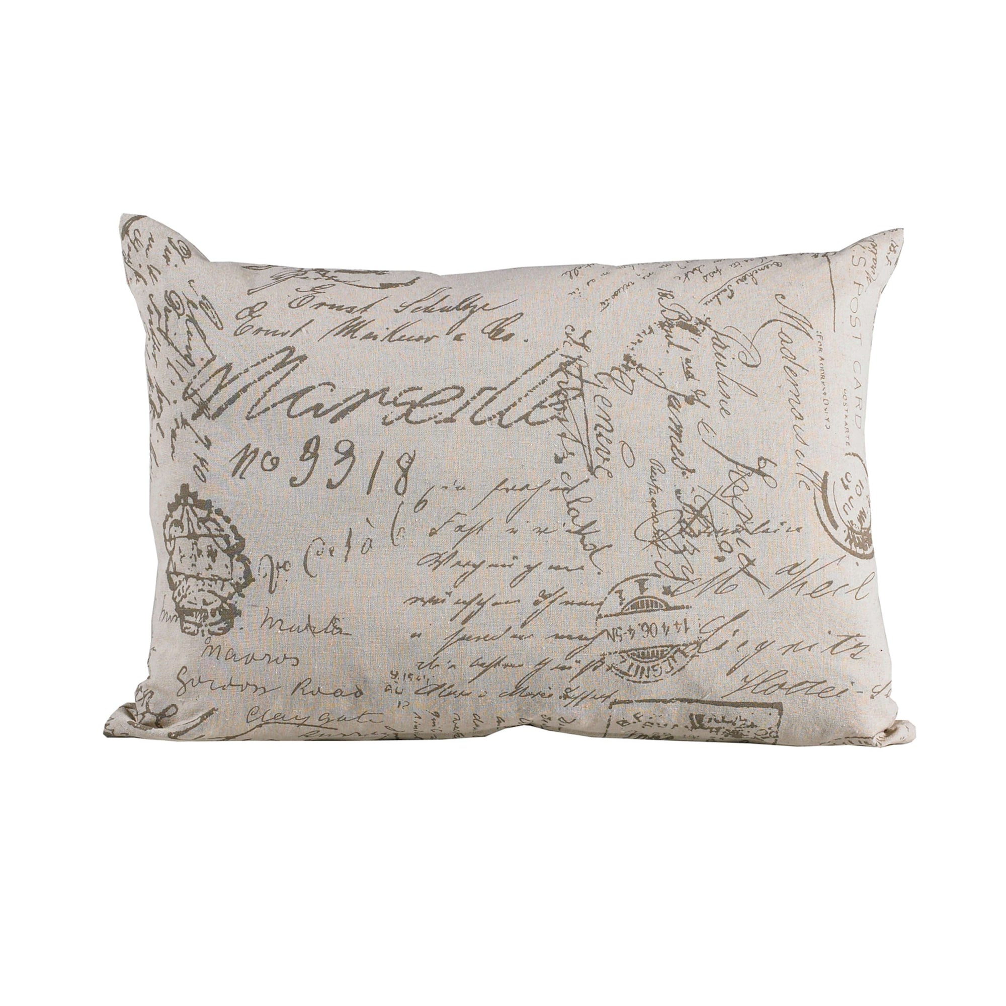 Fairfield Printed Linen Throw Pillow, 16x21 Pillow
