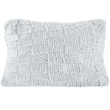 Chess Knit Dutch Euro Pillow Gray Pillow