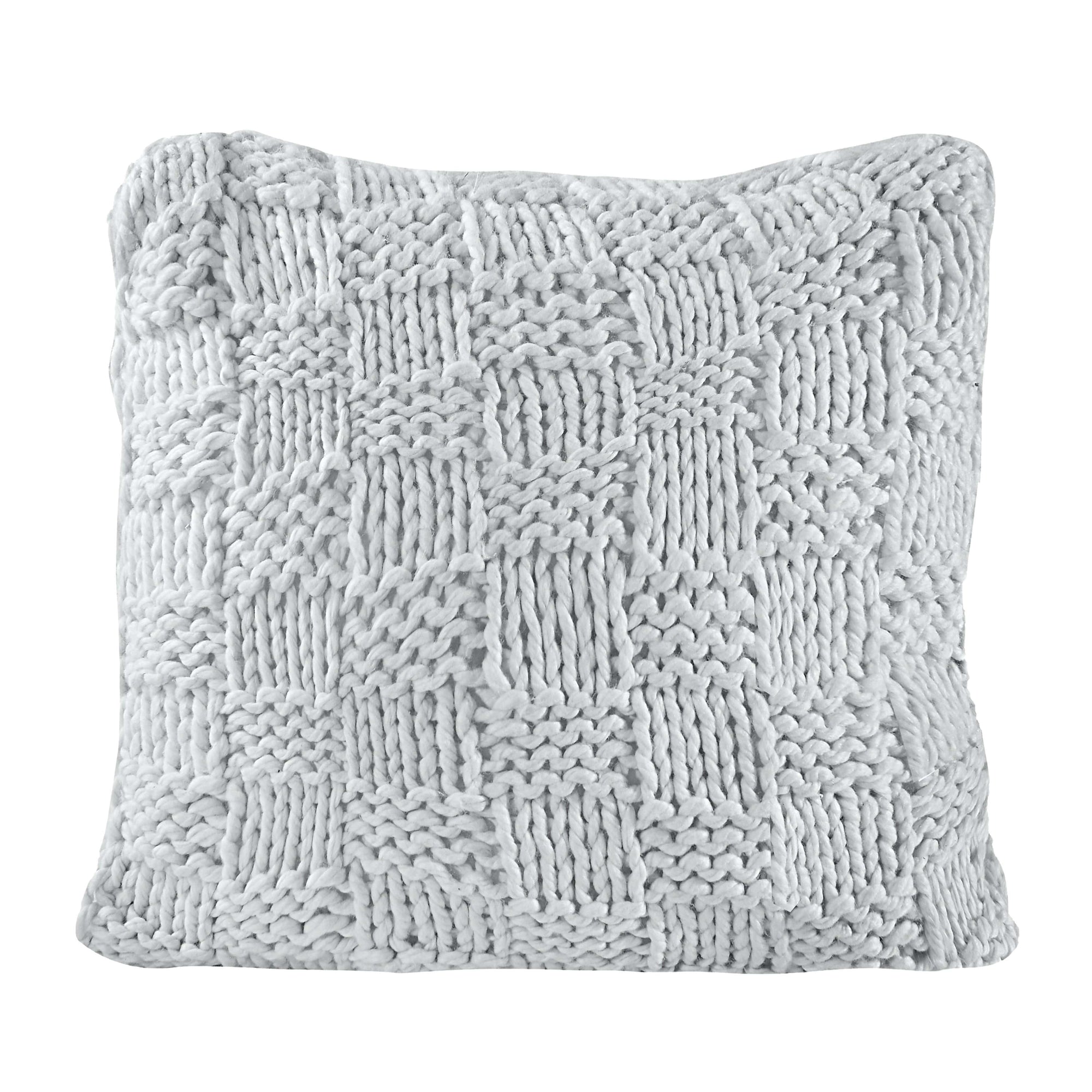 Chess Knit Euro Pillow, 27x27, 6 Colors Gray Pillow